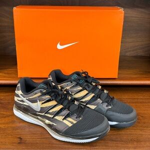 Nike Air Zoom Vapor X HC “Leopard”, Wheat/Metallic Silver, Size 12.5, AA8030-701